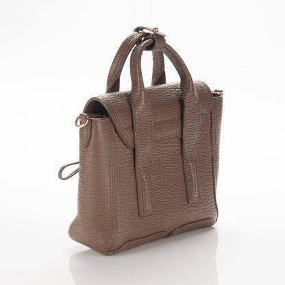 3.1 Phillip Lim 3.1 Textured Calfskin Mini Pashli Satchel Taupe 2 of 7