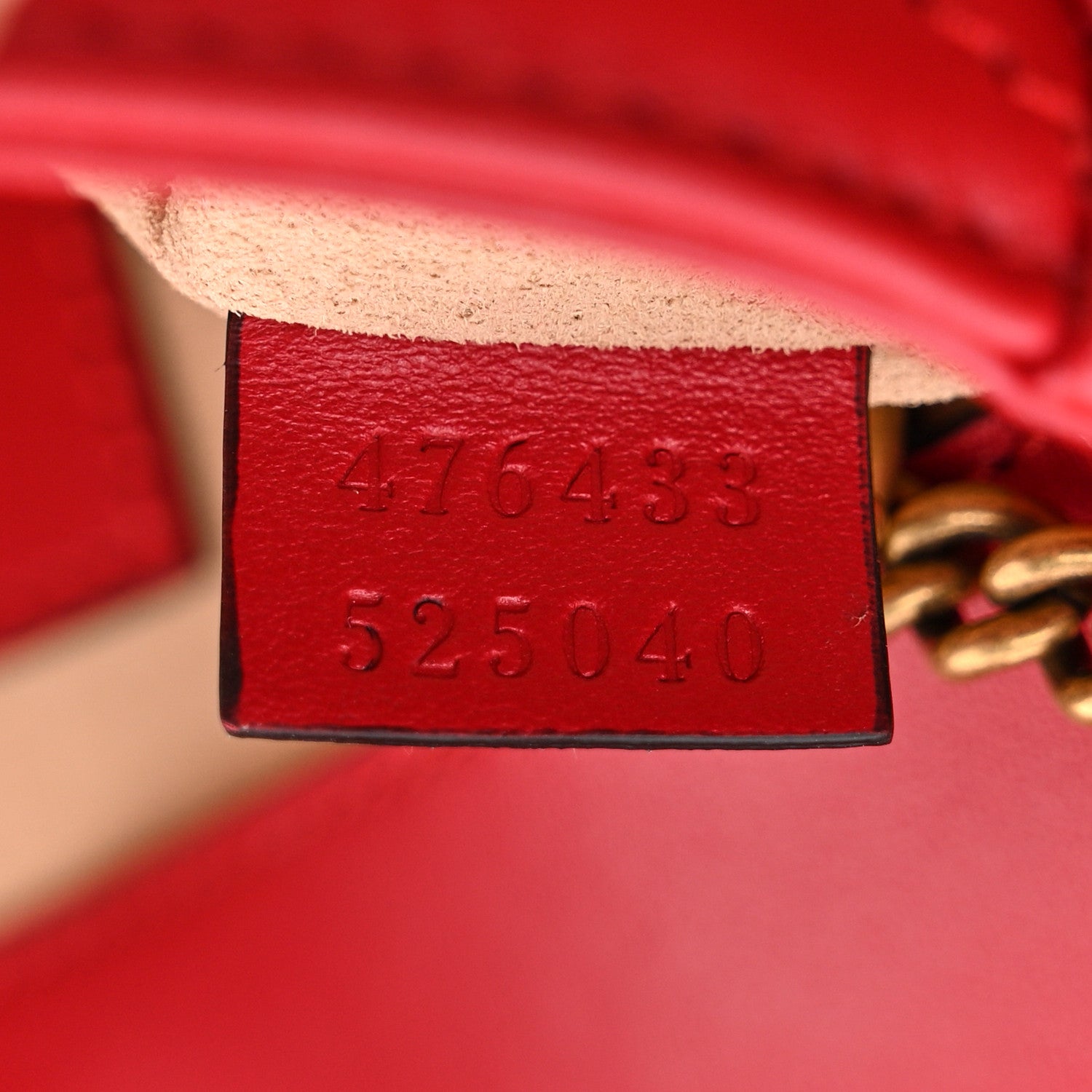 Gucci Calfskin Matelasse Super Mini GG Marmont Shoulder Bag Hibiscus Red 7 of 11