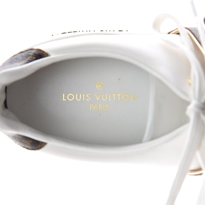 Louis Vuitton Calfskin Monogram Frontrow Sneakers 38 White 6 of 15