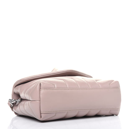 Saint Laurent Calfskin Y Quilted Monogram Toy Loulou Crossbody Bag Light Natural 4 of 21