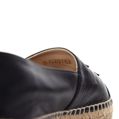 Chanel Lambskin CC Espadrilles 38 Black 10 of 11