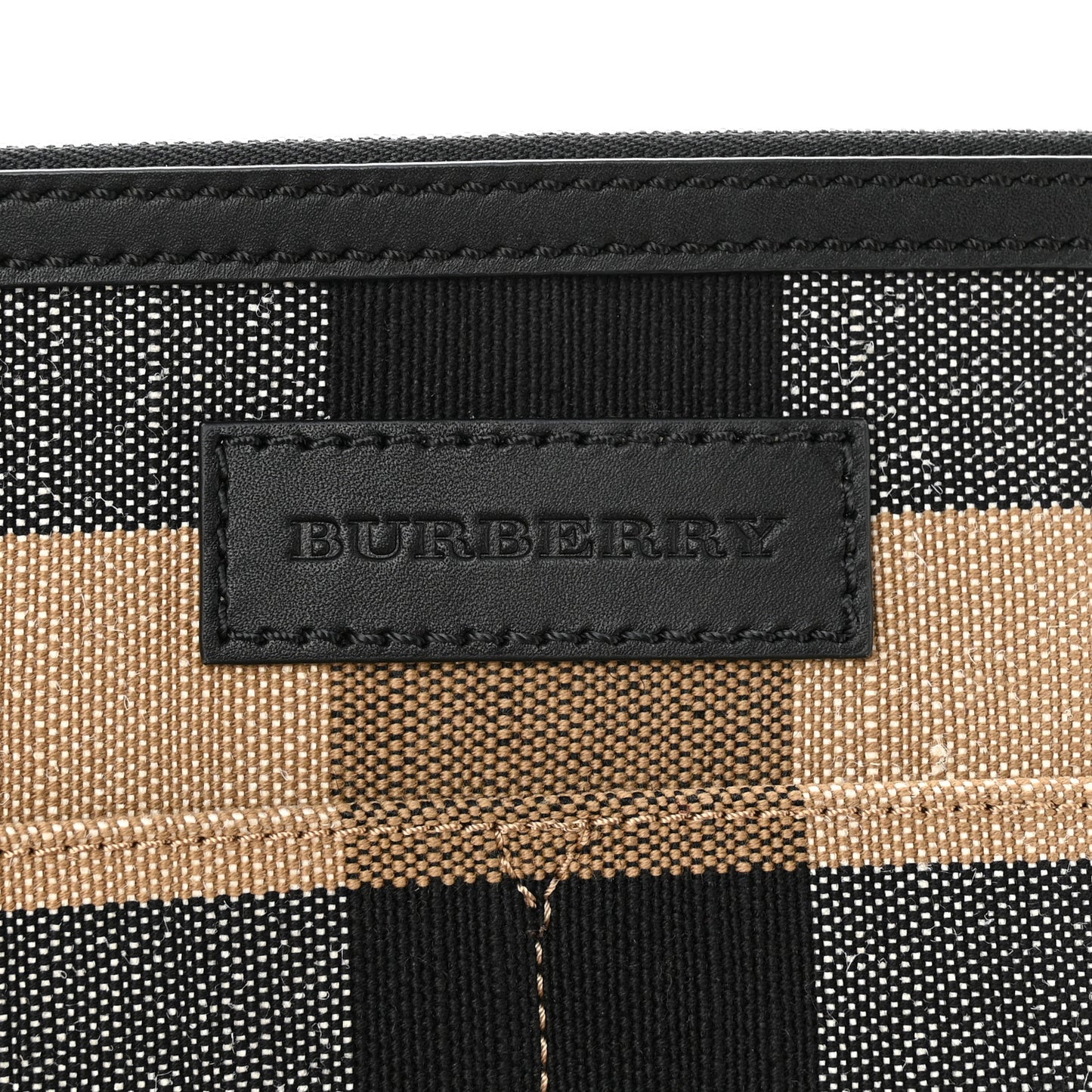 Canvas Mega Check Medium Ashby Hobo Black