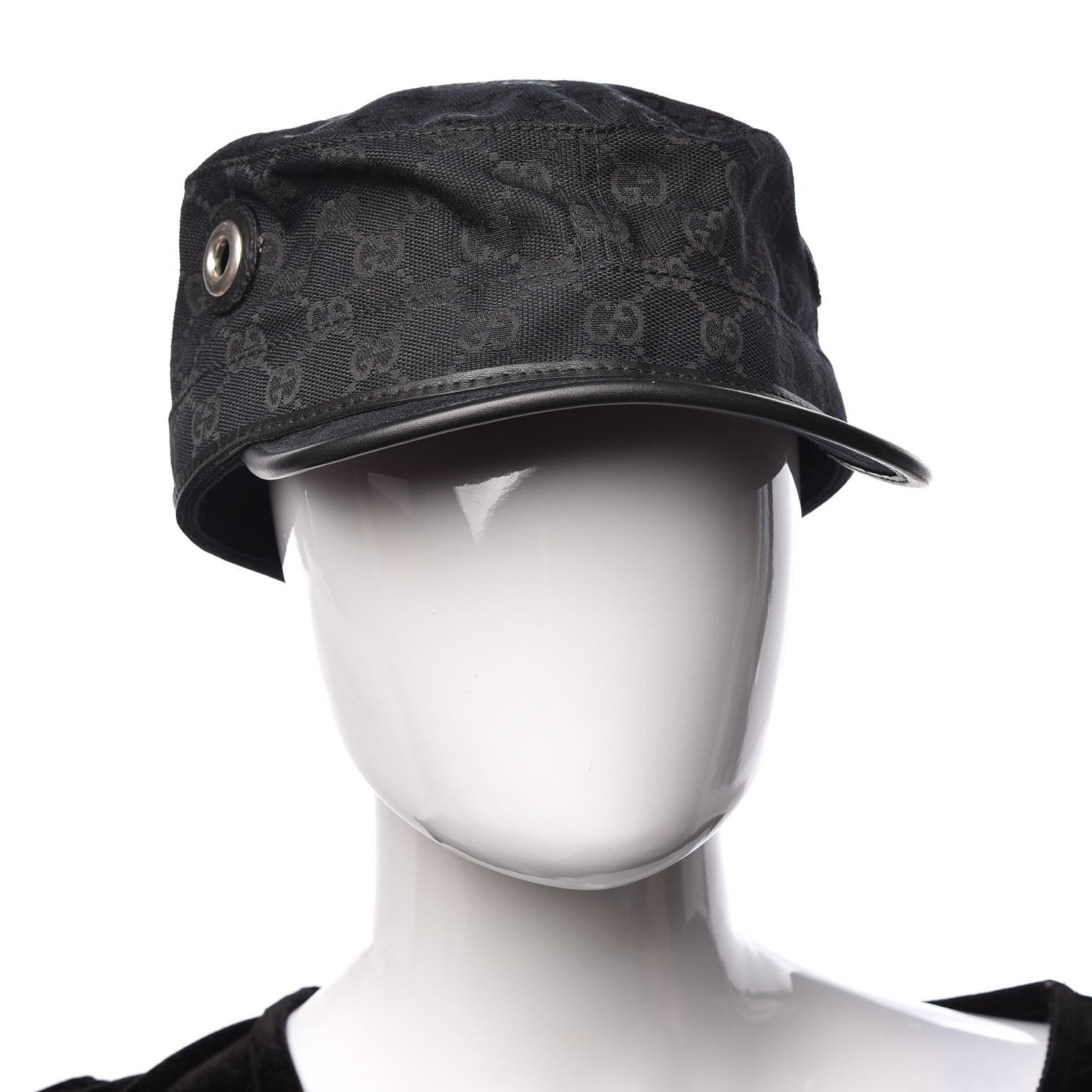 Gucci Monogram Cap Hat XL Black 2 of 8
