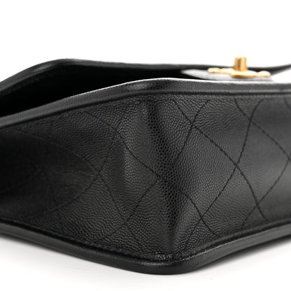 Chanel Caviar Quilted School Memory Small Top Handle Flap Black 9 of 10