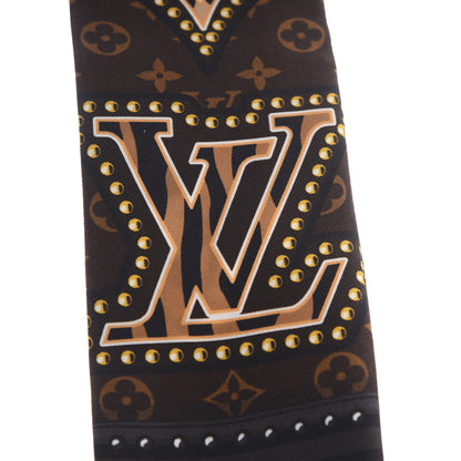 Louis Vuitton Silk Monogram LV World Bandeau Brown 4 of 4