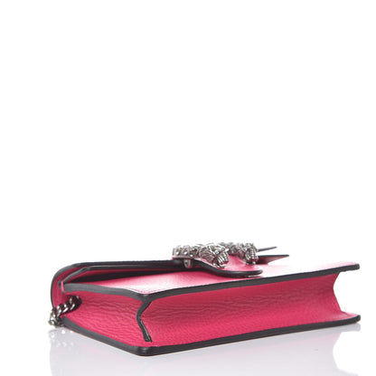 Gucci Dollar Calfskin Crystal Super Mini Dionysus Shoulder Bag Box Pink Black Diamond 4 of 7