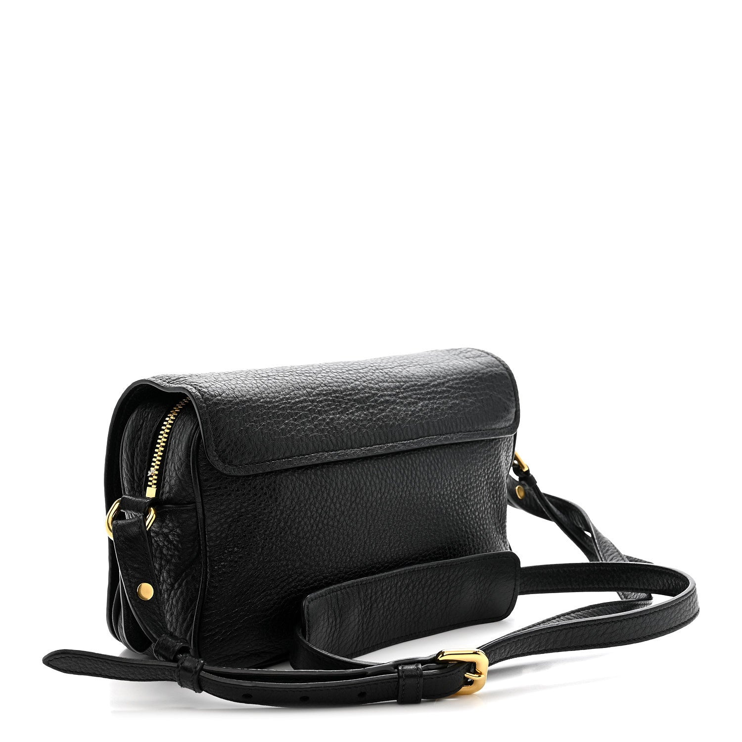 Prada Vitello Phenix Crossbody Bag Black 3 of 11
