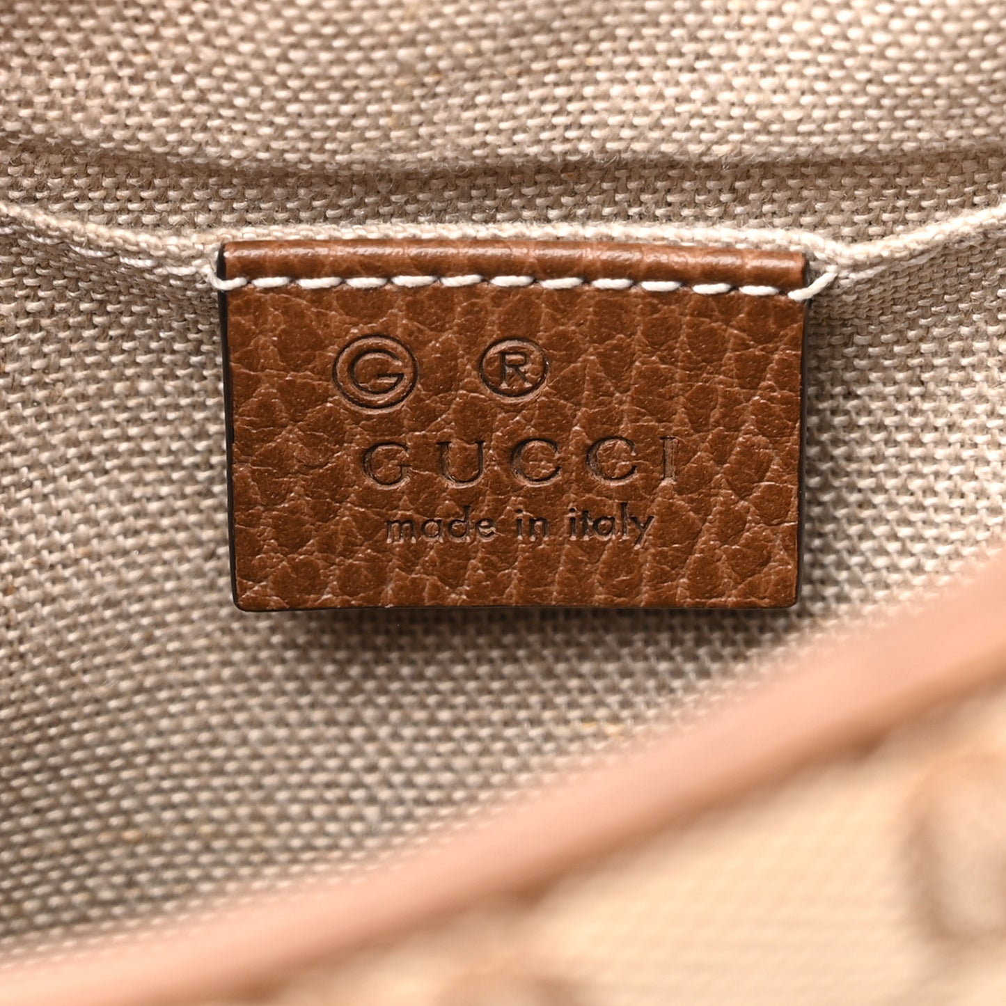 Monogram Mini Bree Messenger Bag Beige Tabacco