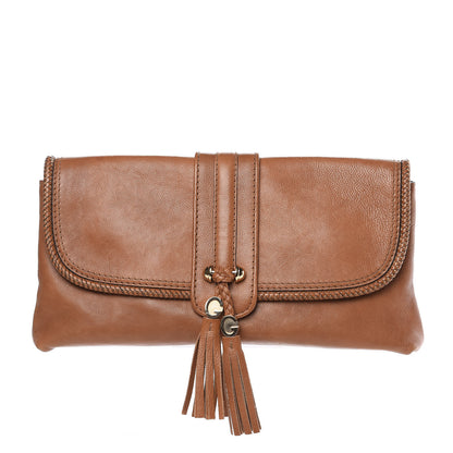 Gucci Pebbled Calfskin Marrakech Clutch Camel 1 of 15