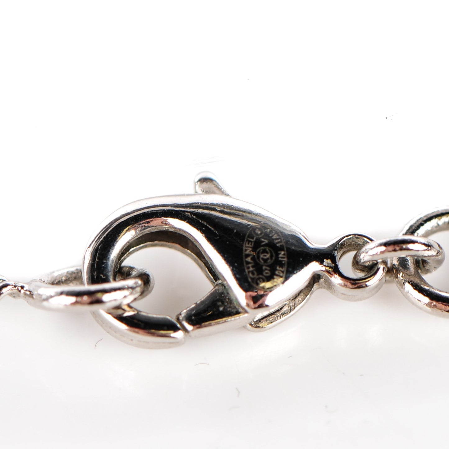 Crystal Timeless CC Necklace Silver