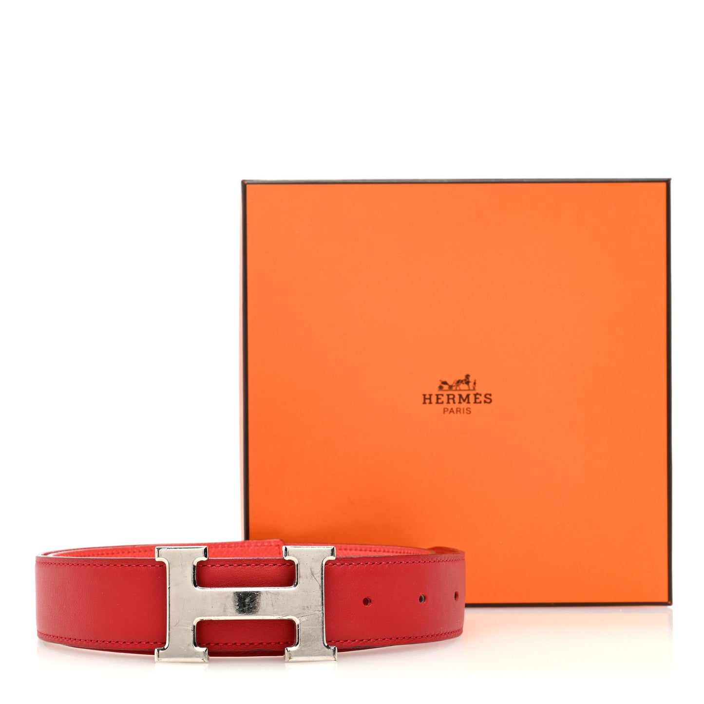 Swift Epsom 32mm Belt Strap 80 Vermilion Rose Jaipur