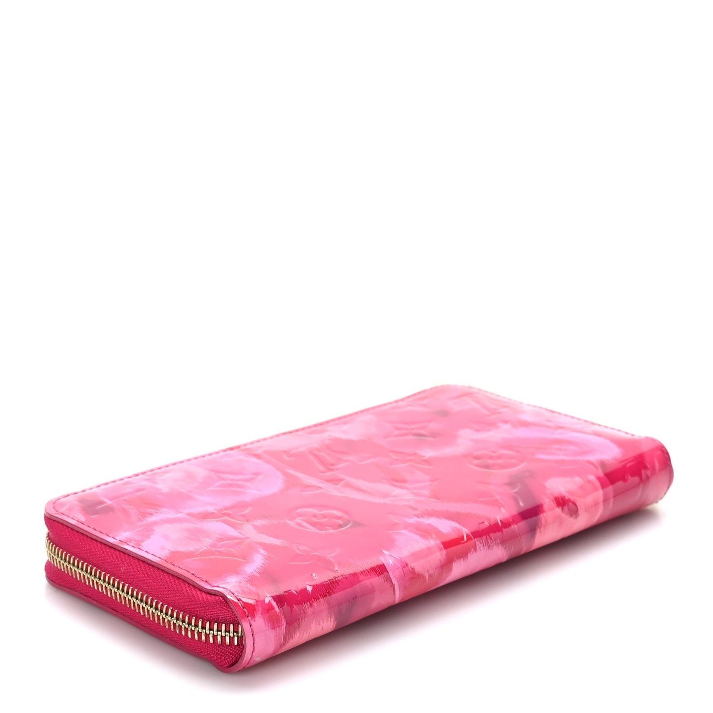 Vernis Ikat Zippy Wallet Rose Indien