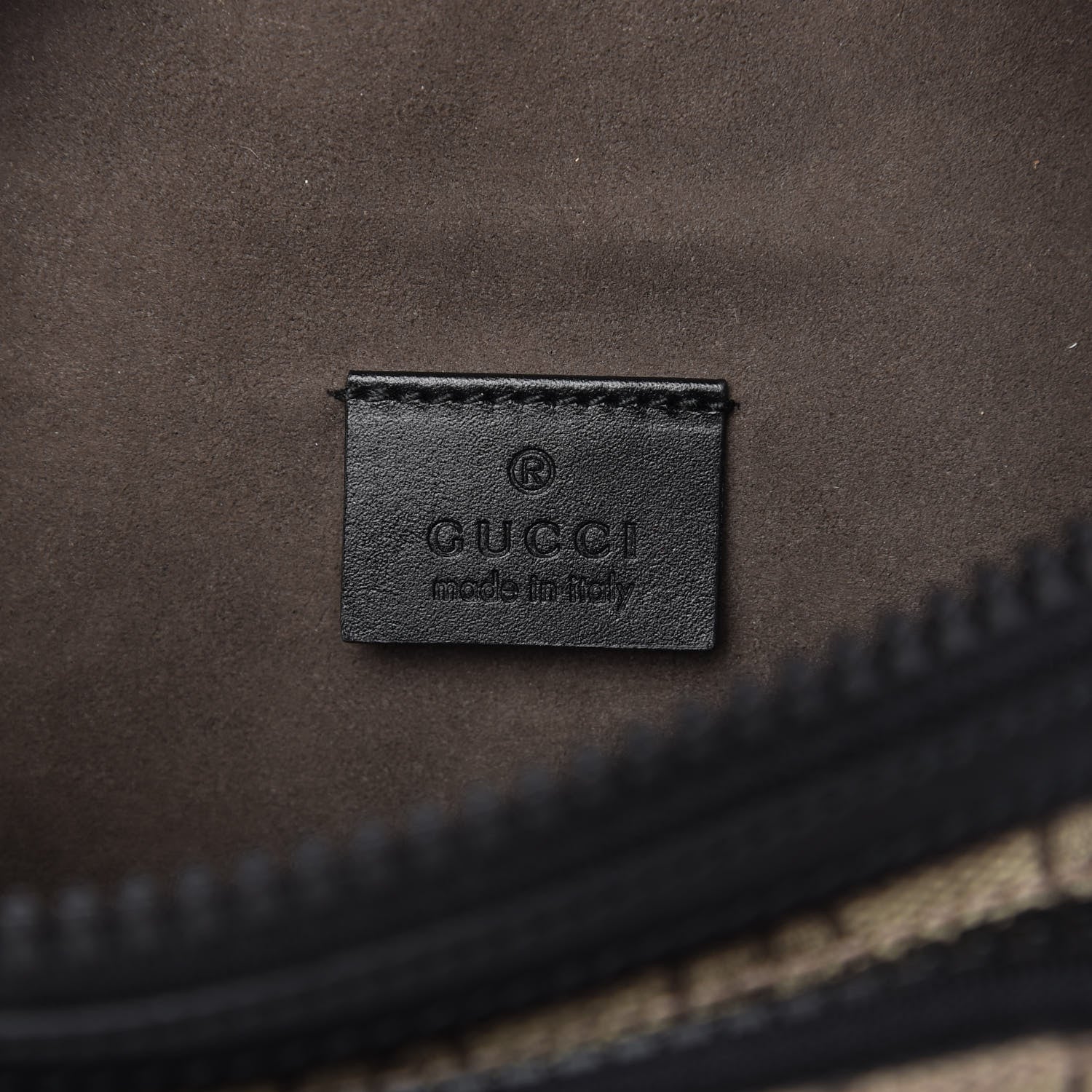 Gucci GG Supreme Monogram Belt Bag Black 8 of 11
