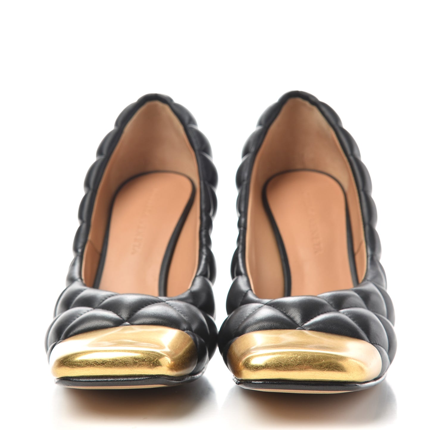 Nappa Matelasse Captoe Pumps 37 Black