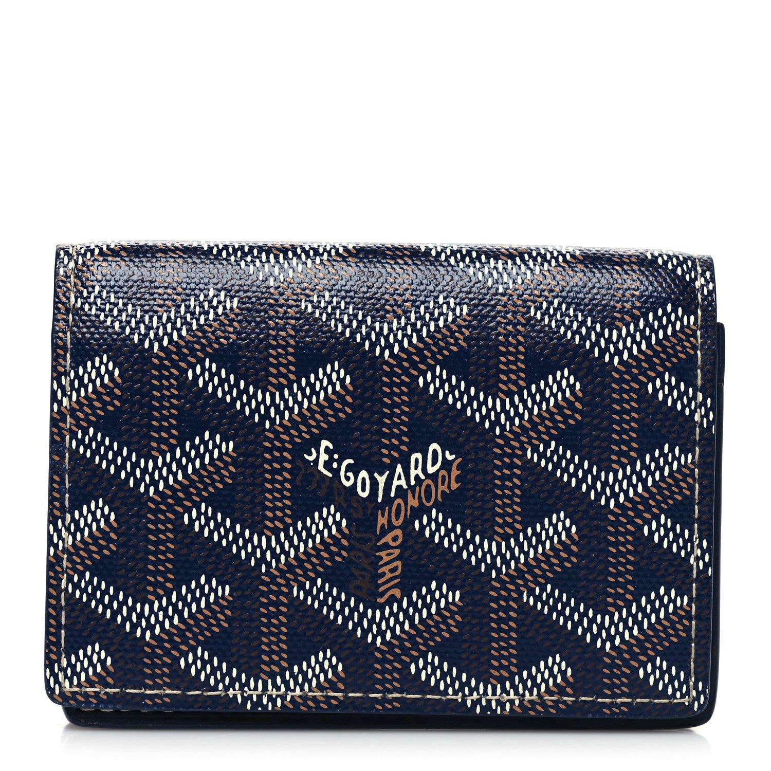 Goyard Goyardine Business Card Holder Navy 1 of 8