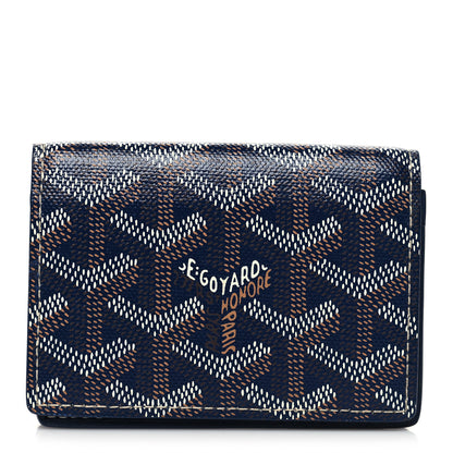 Goyard Goyardine Business Card Holder Navy 1 of 8