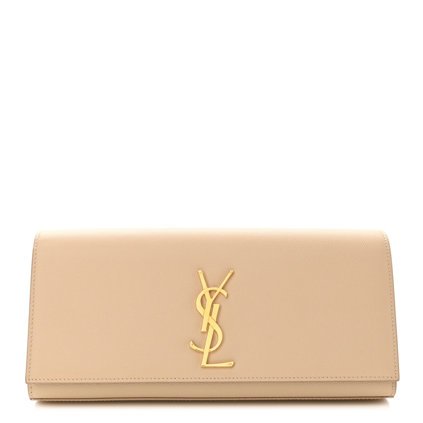 Grain De Poudre Classic Monogram Cassandre Clutch Nude Powder