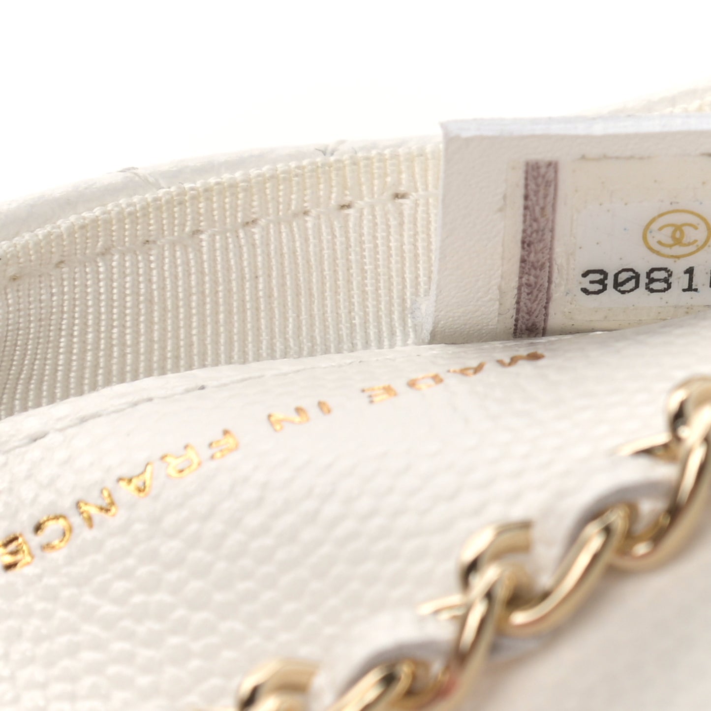 Caviar Quilted Belt Bag White
