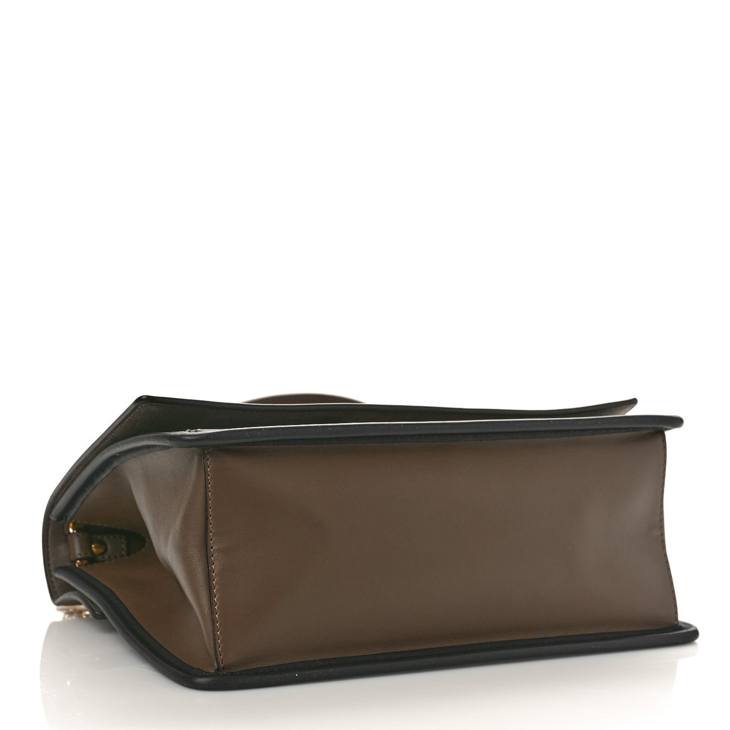 Vitello Century F is Fendi Bi-Color FF 1974 Embossed Kan I Shoulder Bag Maya Black