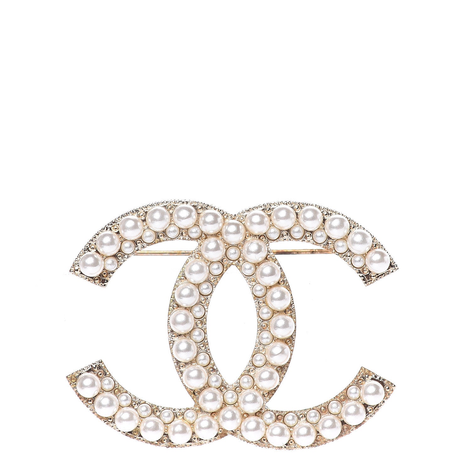 Chanel Pearl CC Brooch Gold 1 of 5