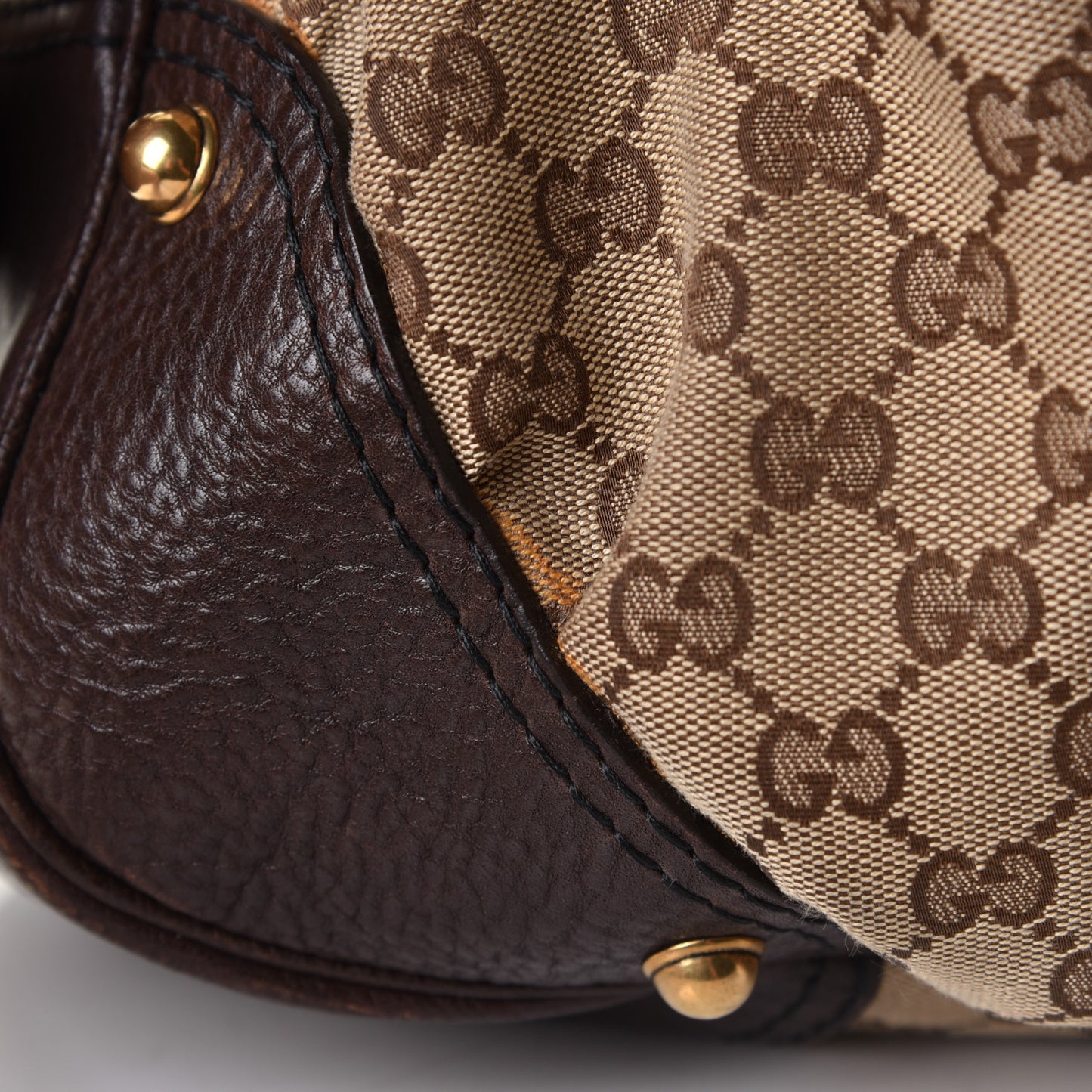 Monogram Large Jockey Hobo Dark Brown