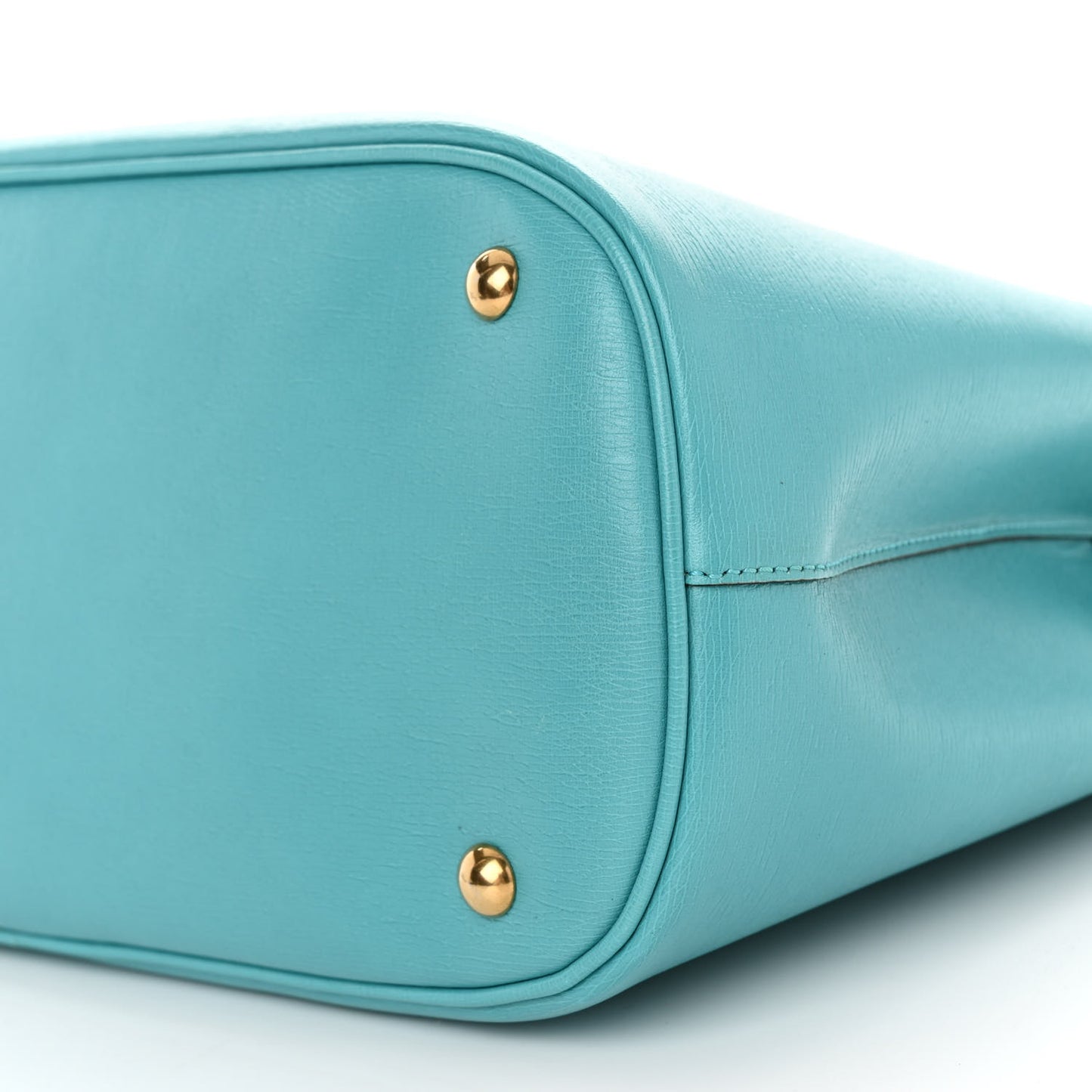 Textured Calfskin Medium Bright Bit Tote Blue