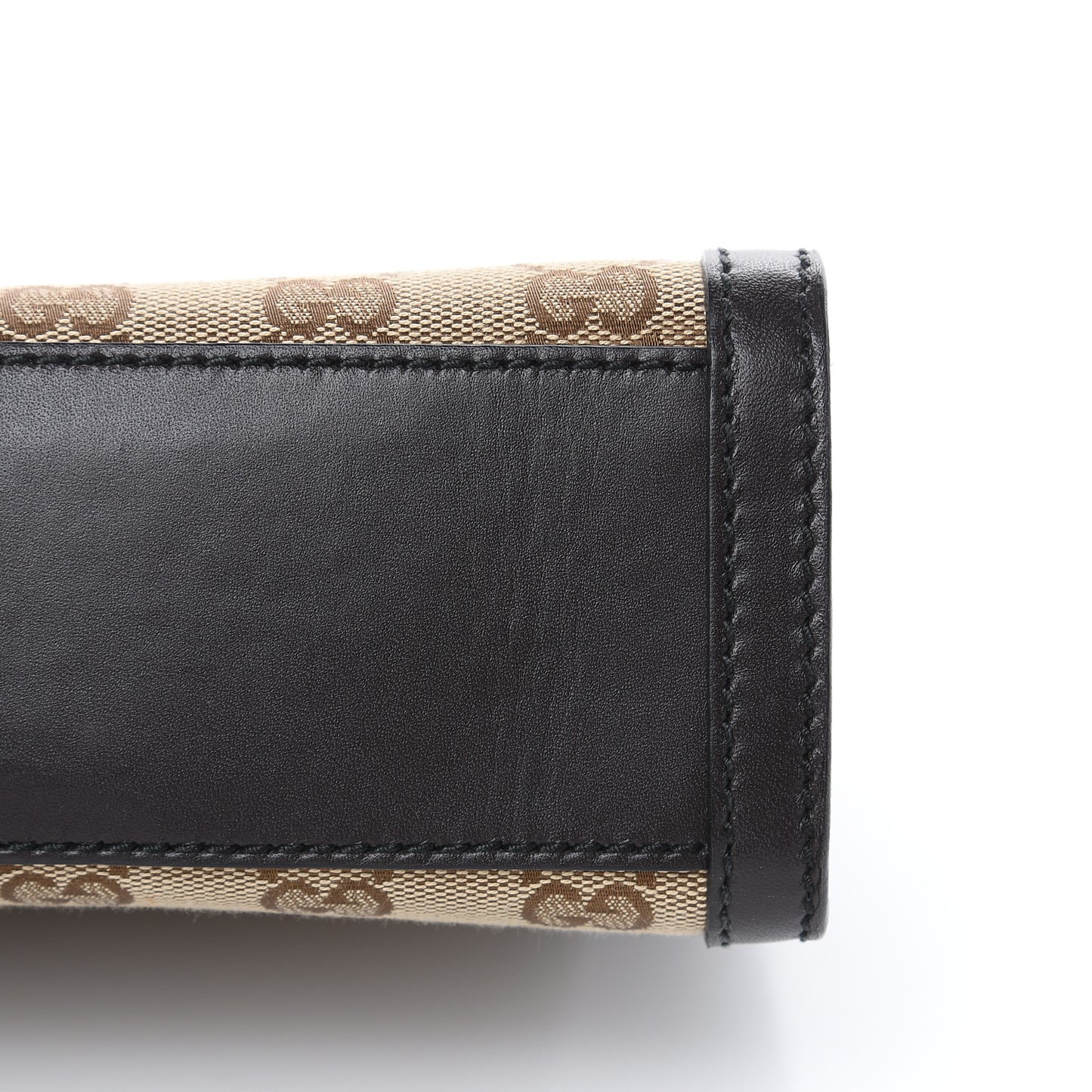 Monogram Margaux Calfskin Medium Emily Chain Shoulder Bag Beige Ebony Cocoa