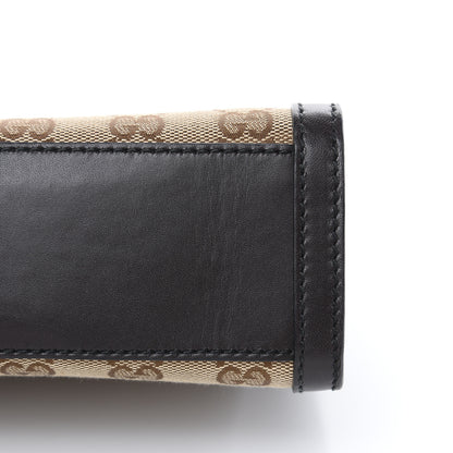 Gucci Monogram Margaux Calfskin Medium Emily Chain Shoulder Bag Beige Ebony Cocoa 11 of 15
