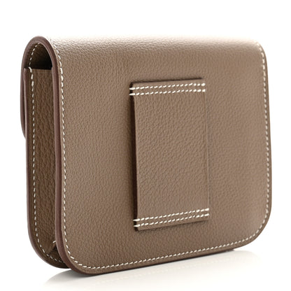 Hermes Evercolor Constance Slim Wallet Etoupe 4 of 9