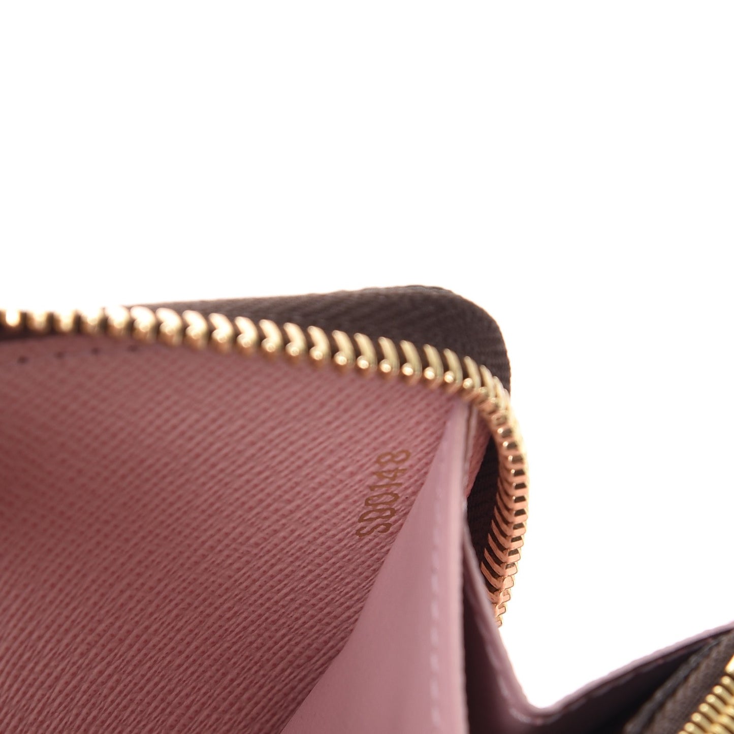 Monogram Clemence Wallet Rose Ballerine