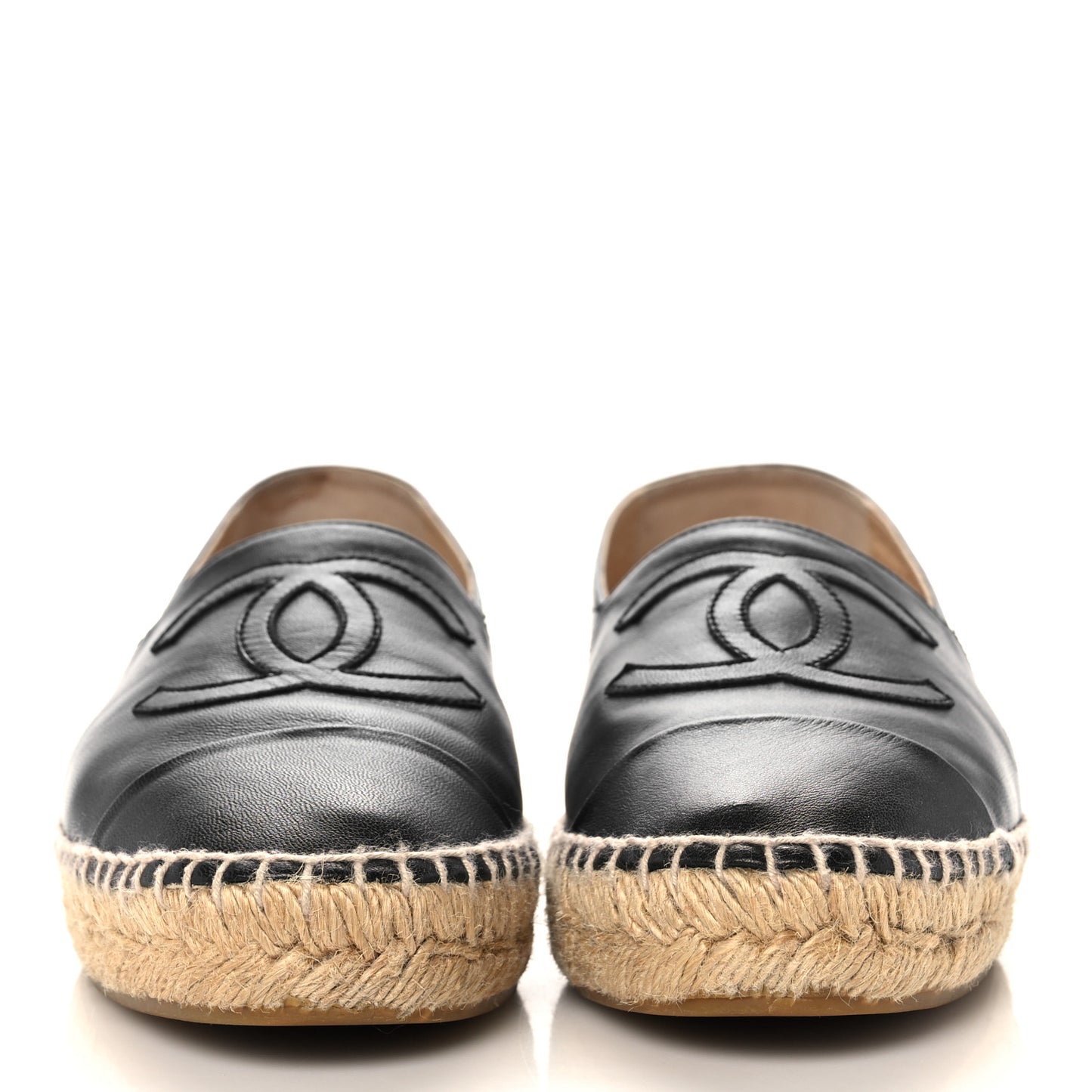 Lambskin CC Espadrilles 38 Black