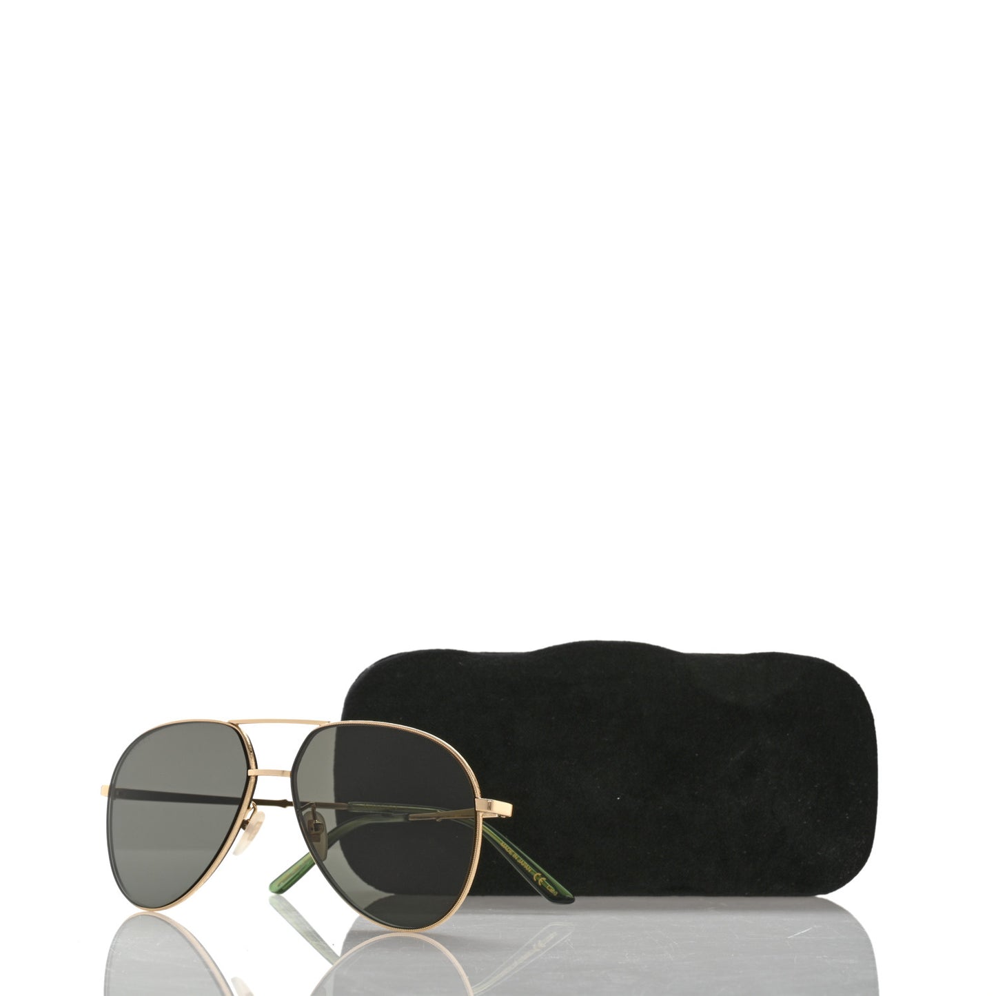 Metal Aviator Sunglasses GG0356S Green