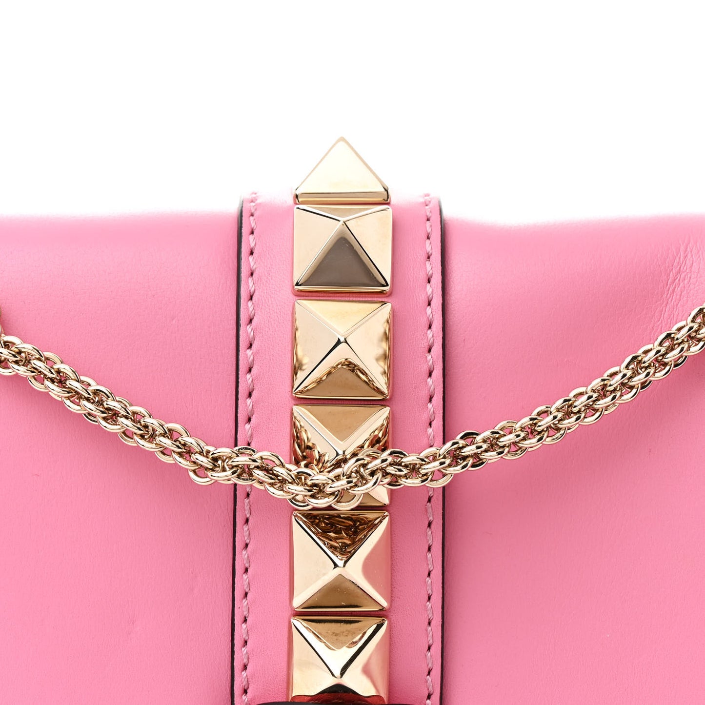 Vitello Medium Glam Lock Rockstud Flap Ninphea