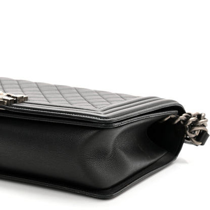Chanel Calfskin Quilted New Medium Boy Flap Black 10 of 11
