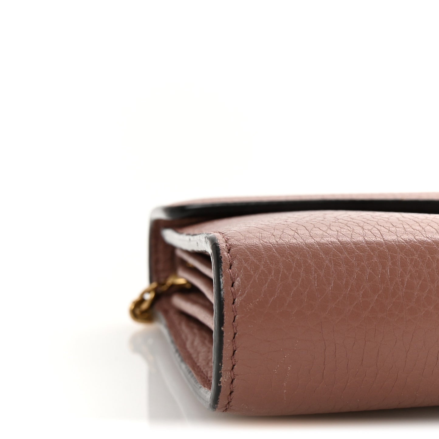 Cellarius Calfskin GG Marmont Chain Wallet Rosy Phard
