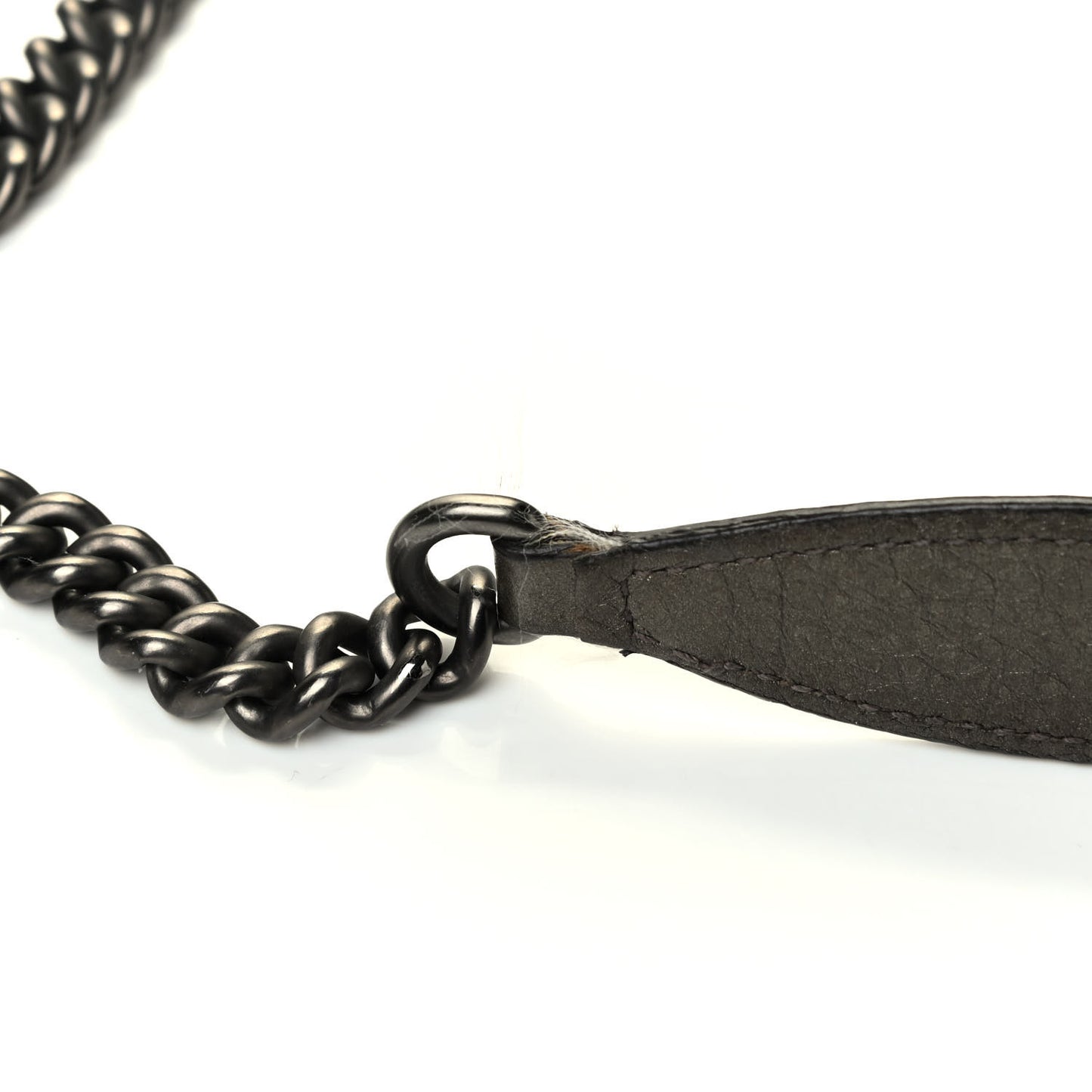 Metallic Pebbled Calfskin Large Soho Chain Shoulder Bag Sasso