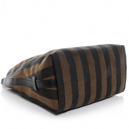 Fendi Pequin Cuoio Vegetale Large Hobo Tobacco Rosso Black 4 of 11