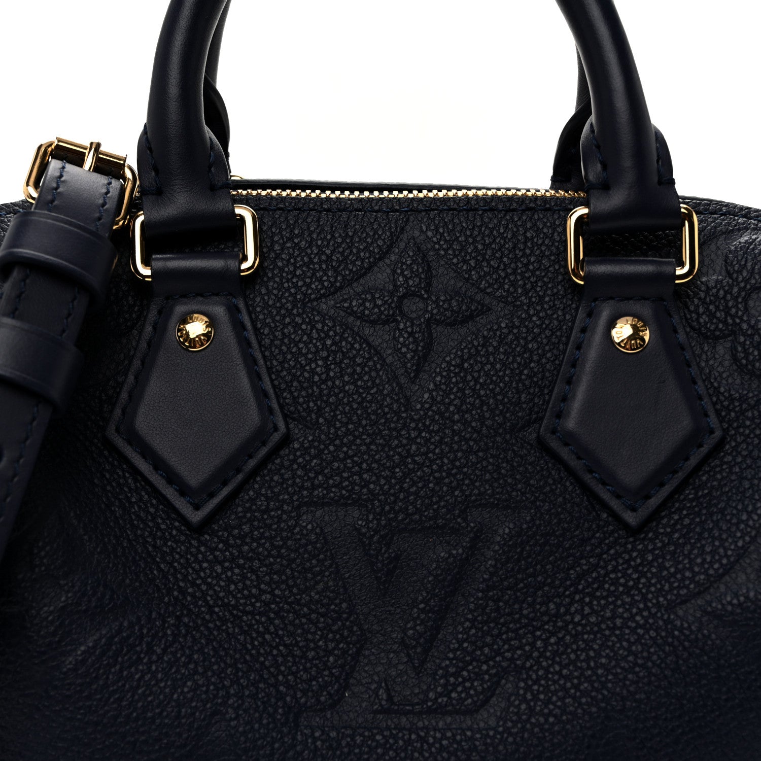 Louis Vuitton Empreinte Monogram Giant Speedy Bandouliere 20 Navy 7 of 9