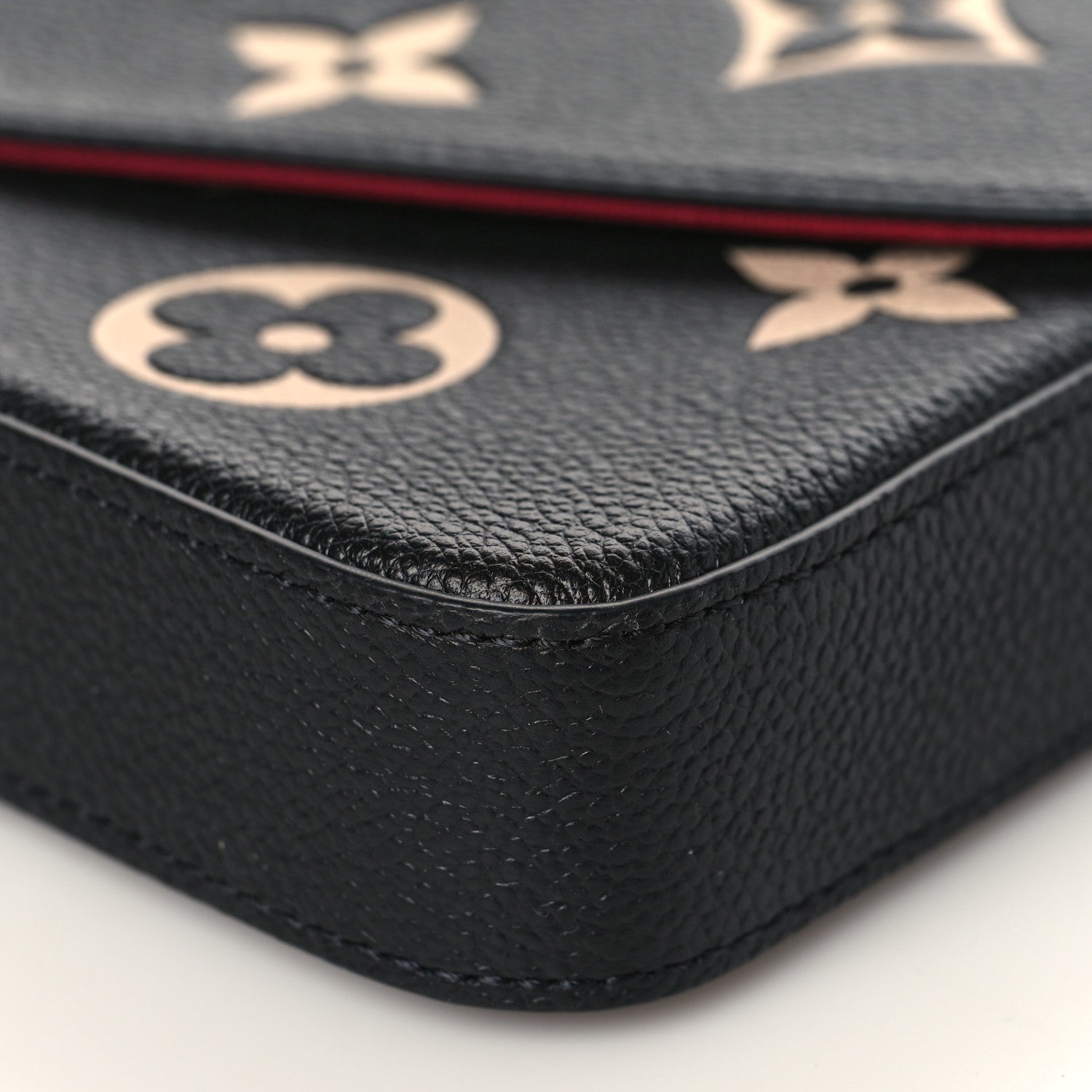 Louis Vuitton Empreinte Monogram Giant Felicie Pochette Black Beige 9 of 10