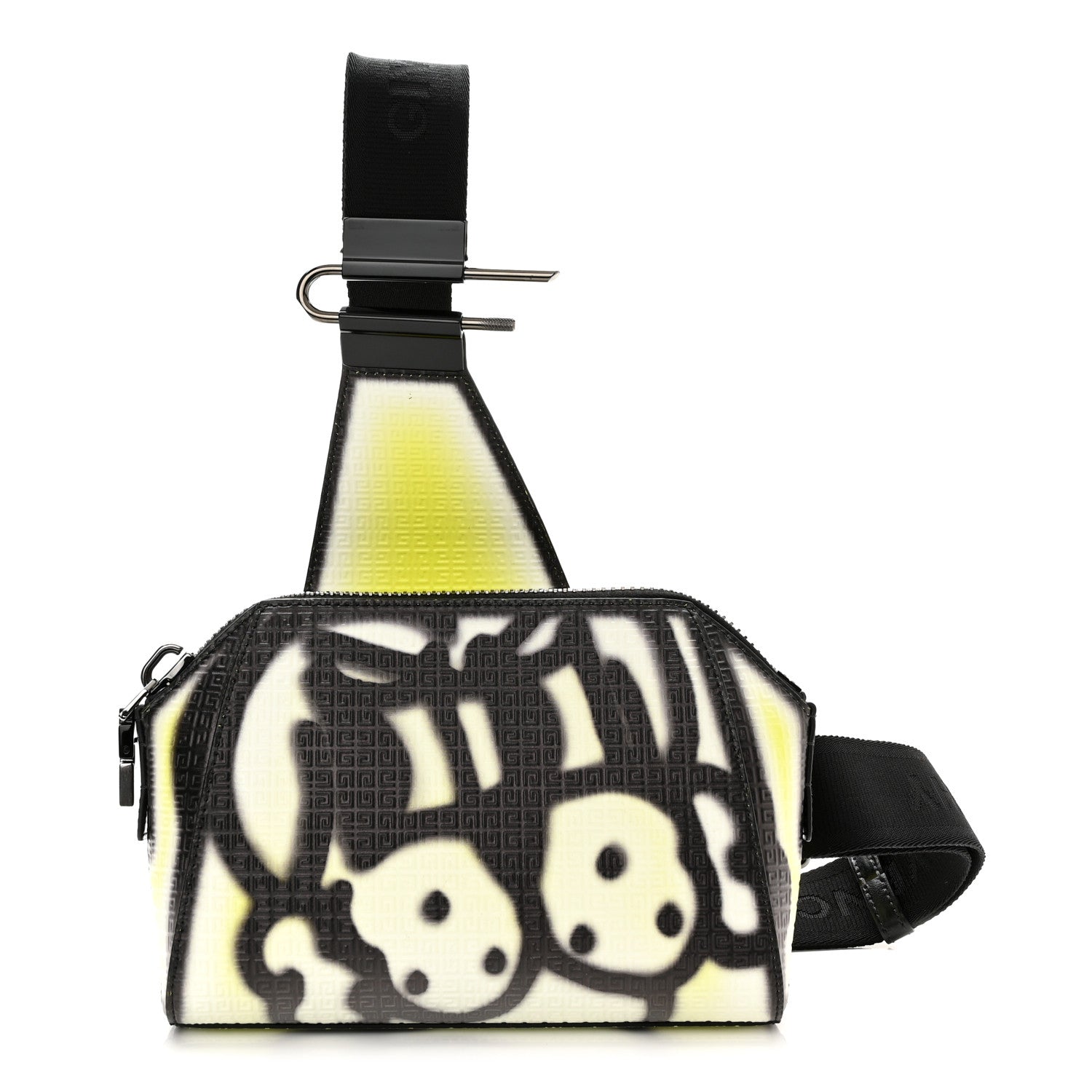 Givenchy x Chito Calfskin 4G Embossed Antigona U Crossbody Bag Fluo Yellow 1 of 9