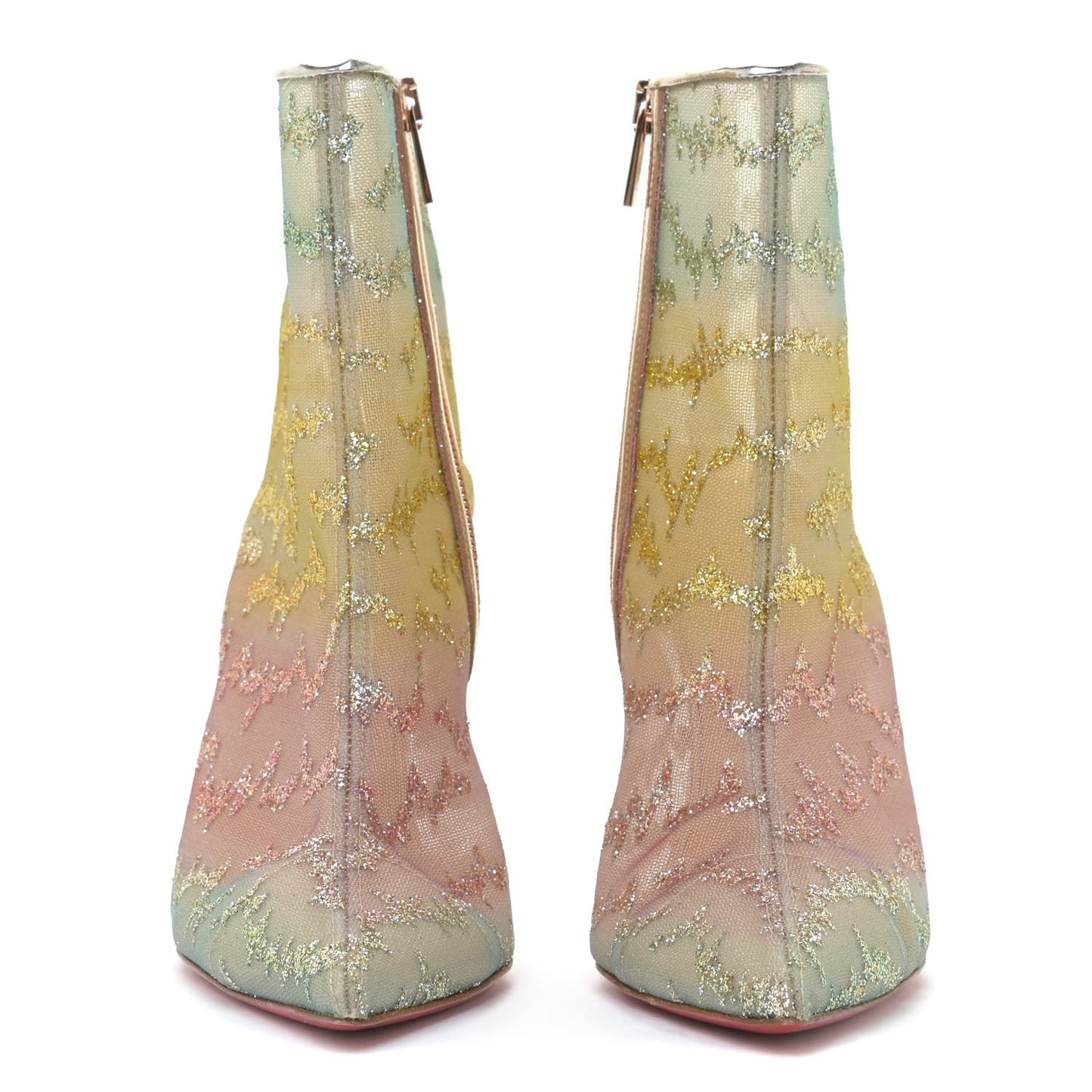 Rete Tulle Nancy Bootie 100 Ankle Boots 38.5 Multicolor Blush