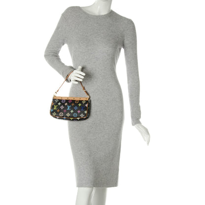 Louis Vuitton Monogram Multicolor Pochette Accessories Black 2 of 8