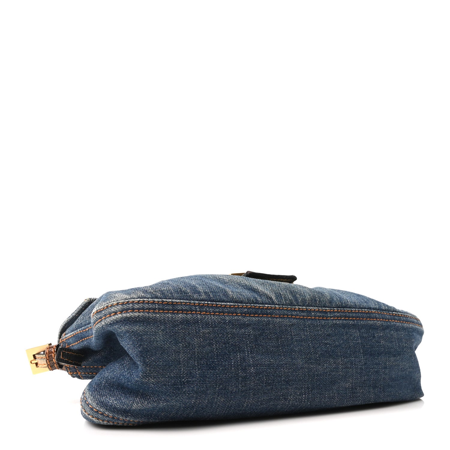 Fendi Denim Lizard Baguette Blue 4 of 10