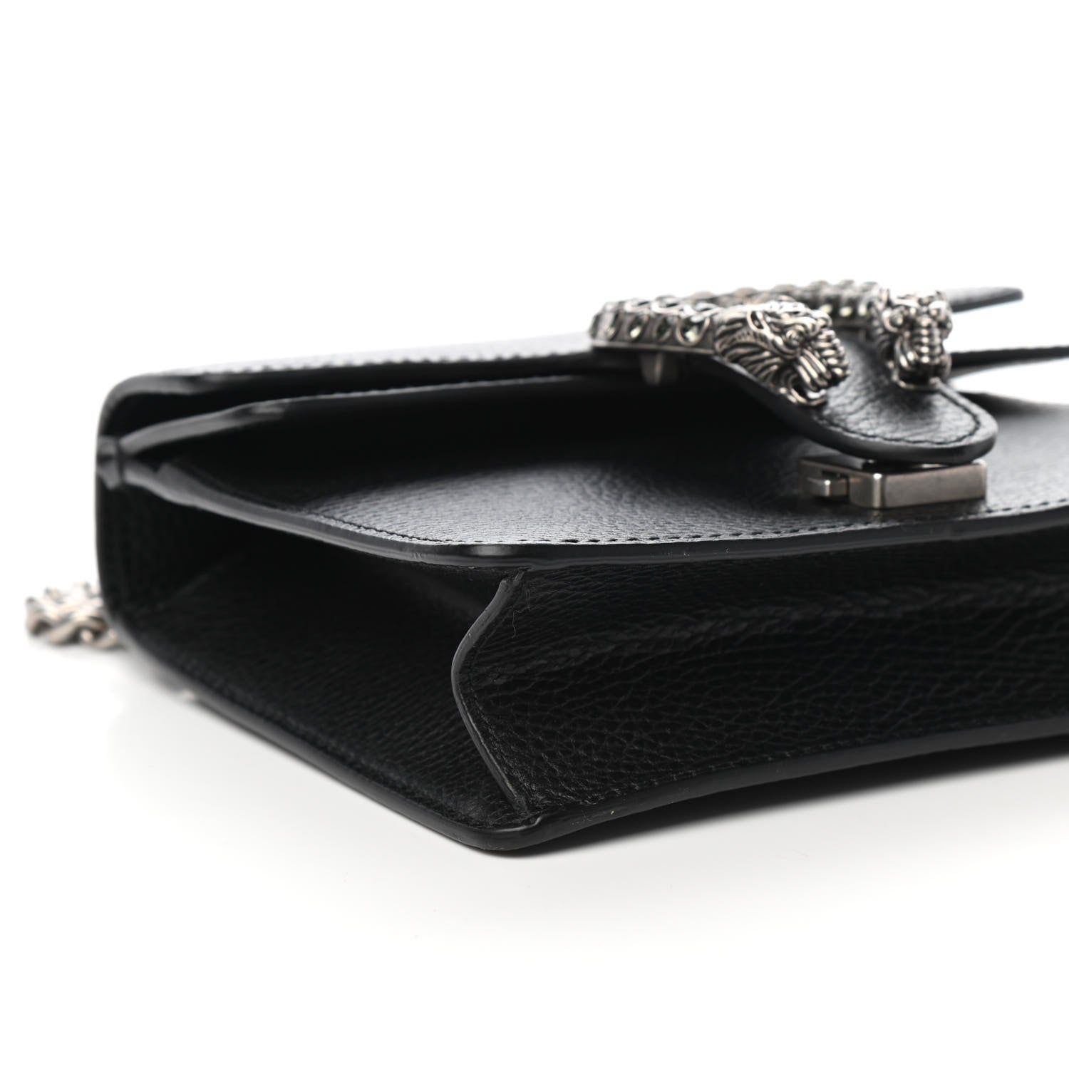 Gucci Calfskin Mini Dionysus Shoulder Bag Black 7 of 8