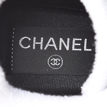 Chanel Calfskin Mesh Sneakers 38.5 White 7 of 10
