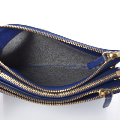 Celine Lambskin Small Trio Crossbody Bag Violet Blue 5 of 15