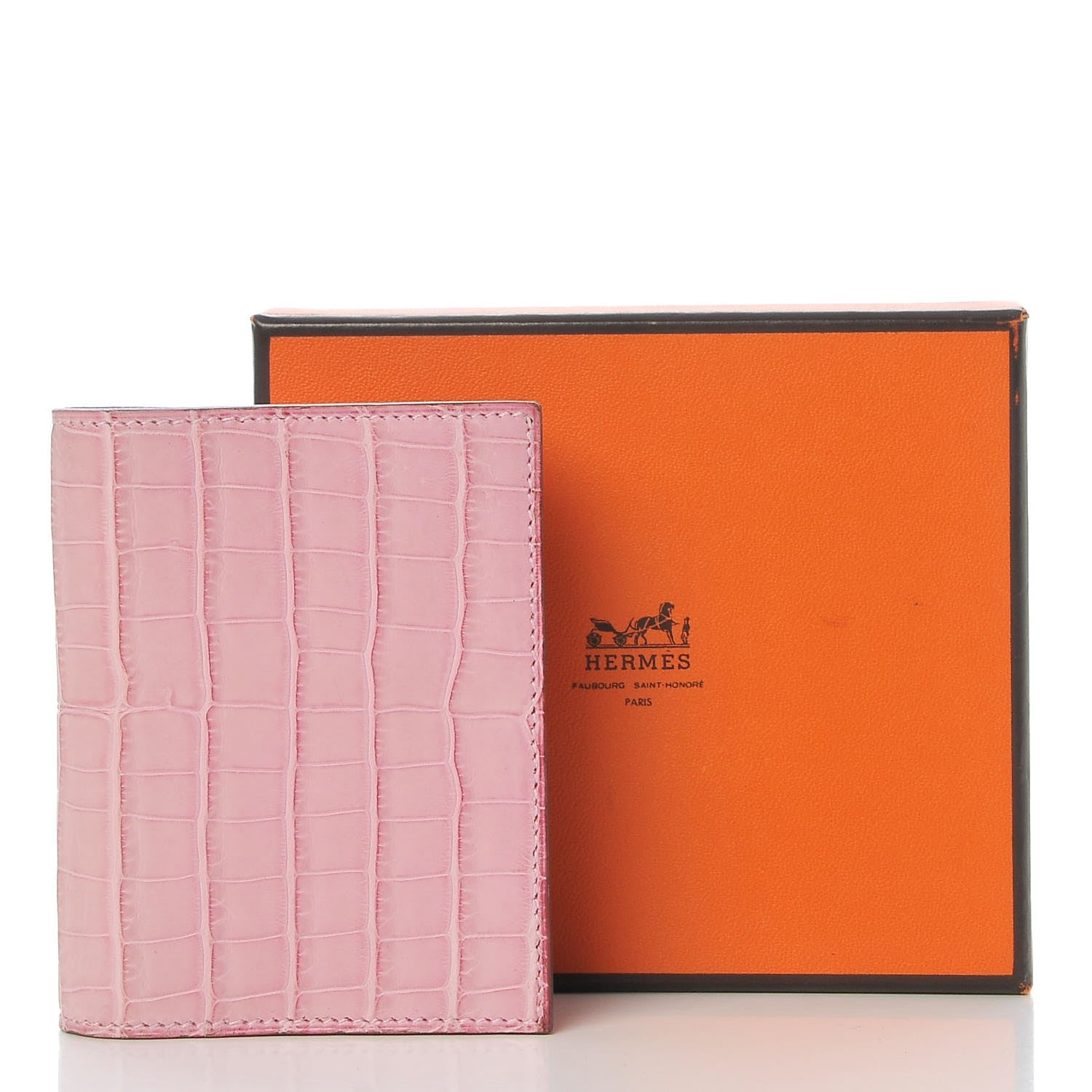 Hermes Matte Alligator Mini Vision Agenda Cover 5P Pink 8 of 8