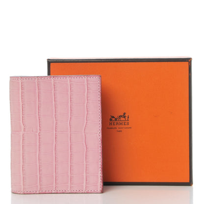 Hermes Matte Alligator Mini Vision Agenda Cover 5P Pink 8 of 8