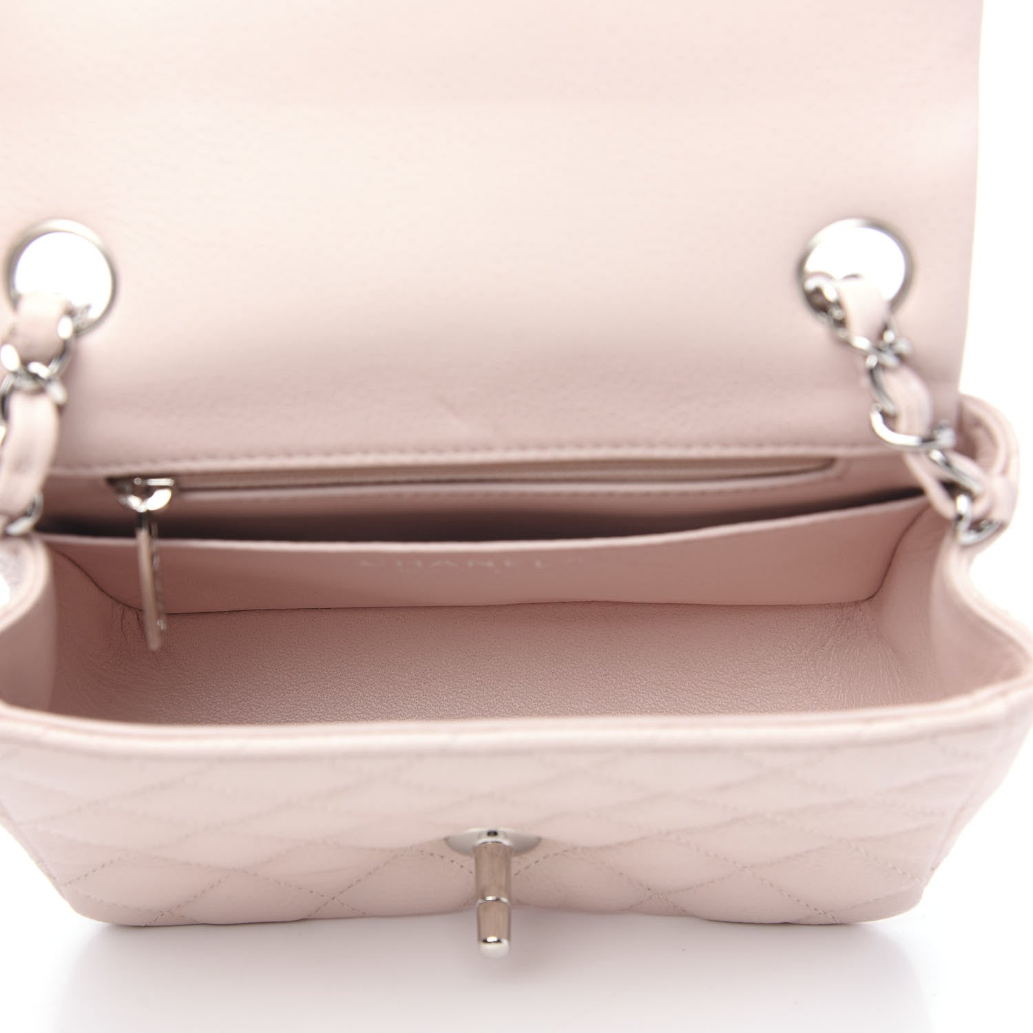 Chanel Caviar Quilted Mini Square Flap Pink 4 of 10