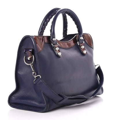 Balenciaga Smooth Calfskin Metallic Patent Giant 12 Silver Hardware City Ultraviolet 15 of 15